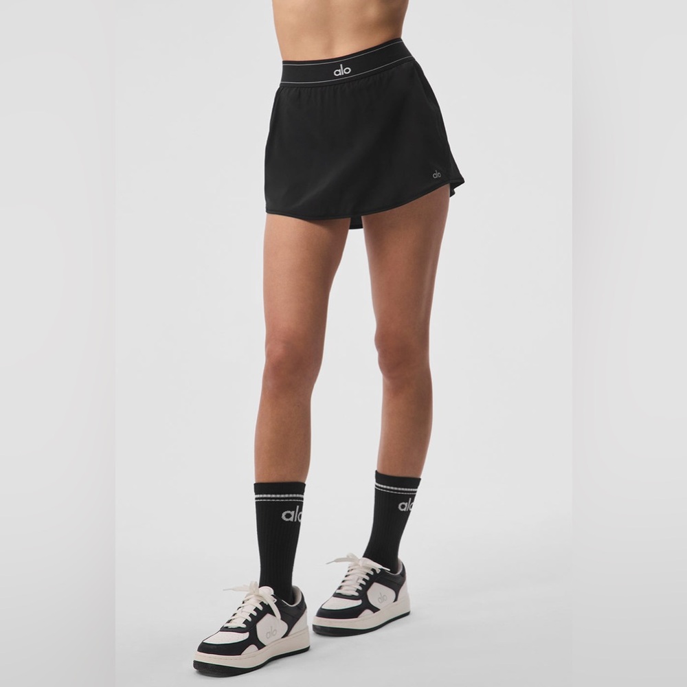 ALO MATCH POINT TENNIS SKIRT - NWT Sz M - Black